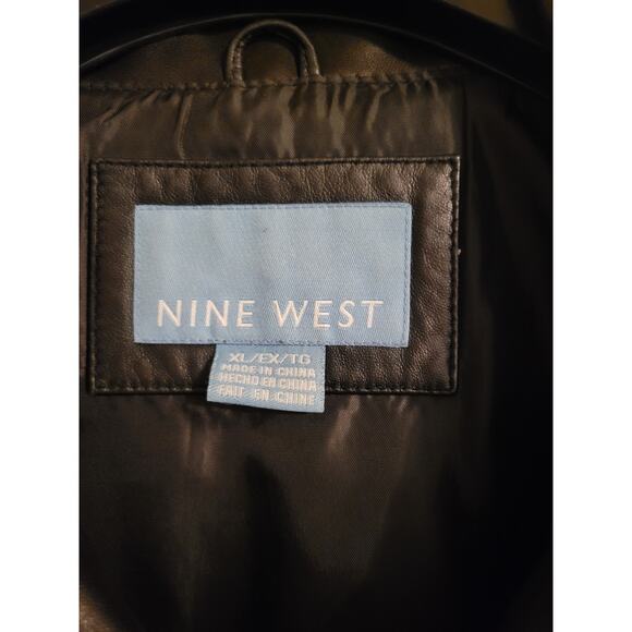 Nine West | The Power Presence Jacket – Black Genuine Leather - Size XL - Picture 3 of 6